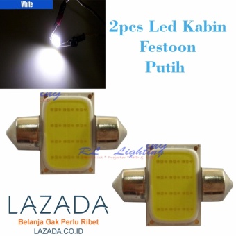 Gambar LED Kabin   Plafon Cob Mobil   Festoon 12 Led   Putih