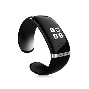 LED Watch and Bluetooth Bracelet (Black) - intl  