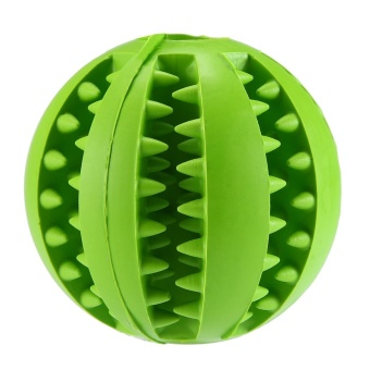 Gambar leegoal Pet Dog Toy Ball, Nature Rubber Bouncy Toy Ball ,Nontoxic Rubber Dog Chew Toy For Dogs Puppy Cat Tooth Cleaning Ball Dog Training Toy Ball, Dog Food Treat Feeder Ball (Random Colour)   intl