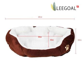 Gambar Leegoal Tempat Tidur Anjing Kucing Nyaman Size Medium Warna Kopi   Coklat