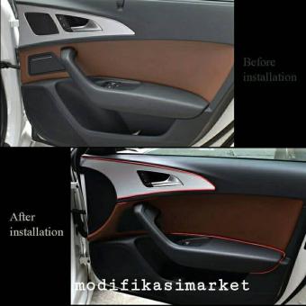 Lis Dekorasi Interior Mobil Moulding Trim - RED Juni 2019 - 2 Lis Dekorasi Interior Mobil Moulding Trim - RED - 2