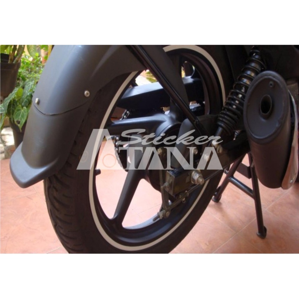 Perbandingan Harga Lis Pelek Polos Strip List Velg Hitam 1cm