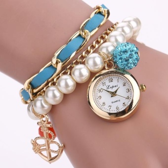 LVPAI P012 Women's Watches Luxe Femmes Bracelet Montre Watch Light Blue - intl  
