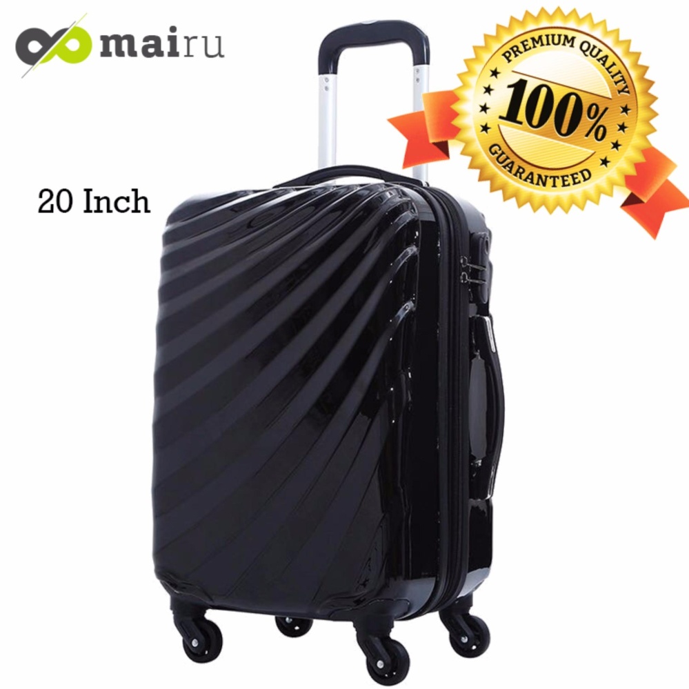 Mairu Travel Luggage Koper Kabin Hardcase Speedlite Motif Robe Wave Cut 20 inch