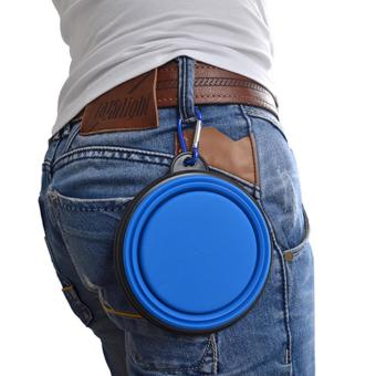 Mangkuk Mangkok Makan Anjing Portable Dog Travel Bowl SiliconePortable - Biru Juni 2018 - 3 Mangkuk Mangkok Makan Anjing Portable Dog Travel Bowl SiliconePortable - Biru - 3