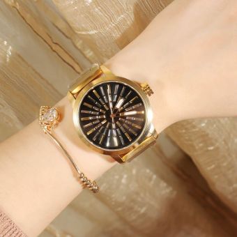 Gambar Mashali m 9075 Korea Fashion Style mode panggil siswa Watch jam tangan wanita