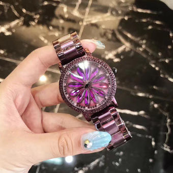 Gambar Mashali tren ungu perempuan berlian menonton baja menonton Watch