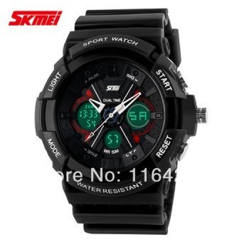 Mens Sports Watches Military Watches Led Digital MultifunctionElectronic Dive Waterproof Casual Wristwatches shock resistant(Not Specified)(OVERSEAS) - intl  