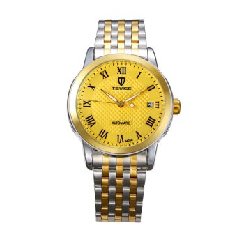 Men's watch waterproof fashion British wind business calendar casual automatic mechanical watches - intl  