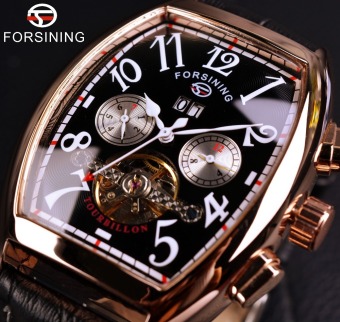 Mens Watches Top Brand Luxury Automatic Watch Rose Gold Case Montre Homme Clock  