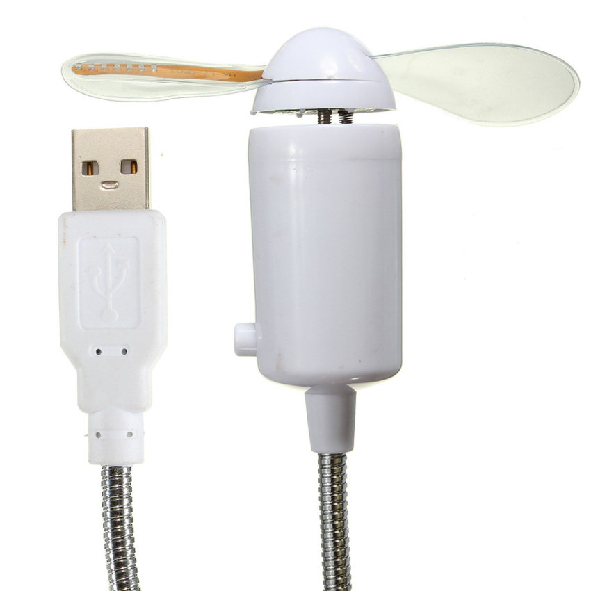 MINI USB YANG FLEKSIBEL JAM MEMIMPIN KIPAS PENDINGIN NOTEBOOK PC REAL TIME UNTUK TAMPILAN MA730.