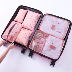model tas travel bag tas pakaian jinjing travel bag terbaru Traveling Bag - Bag In Bag Korean Bag In Bag Korean Bag In Bag Organizer Travel Bag In Bag Bag In Bags Dual Bag In Bag Cherry Peach 1 set isi 7 pcs