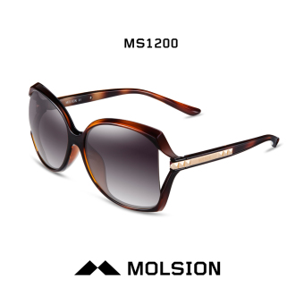 Gambar Molsion ms1200 Perempuan baru wanita matahari kacamata kacamata hitam