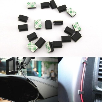 Gambar Moonar 40Pcs Adhesive Car SUV GPS Data Cable Decorative Cord Fixed Clips   intl