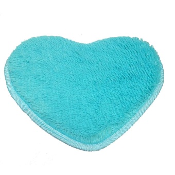 Harga Moonar 40x30cm Lovely Heart Shape Absorbent Carpet Anti Slip Bath
Mat Floor Rug (Sapphire Blue) intl Online Terbaru