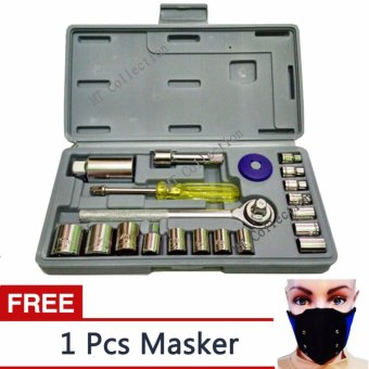 Gambar MTc AKA 02+ Kunci Shock Wrench Set 21 PCS Serbaguna   StainLess +Free Masker
