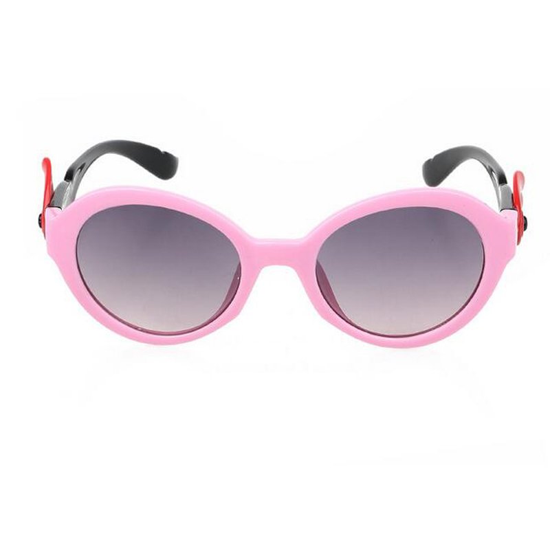 Musim Panas Retro untuk Anak-anak Gadis Anak Sunglasses dengan CASE Kids Baby UV400 Vintage Merek Klasik Sun Glasses (Pink)