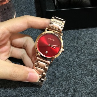 Gambar Nama Besar Korea Fashion Style naik baja emas mahasiswa mode jam Shishang jam tangan wanita
