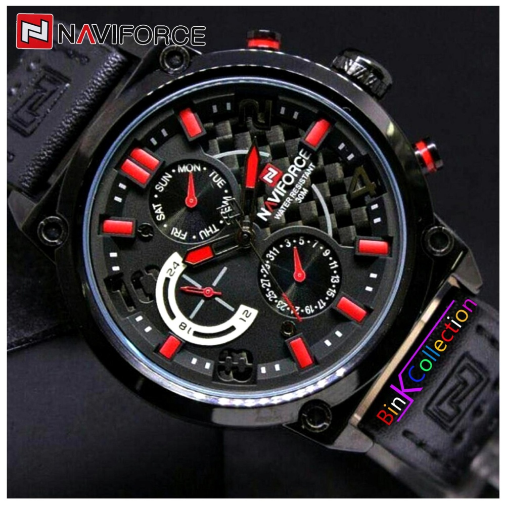 Pencarian Termurah Naviforce Original Jam Tangan Pria NF31JAC69 Naviforce Original Jam Tangan Pria NF31JAC69 Leather Strap Chrono Aktif