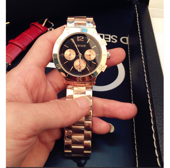 Gambar Netral Rose Gold Kalender Panggil Besar Jam Tangan Jam Tangan Couple