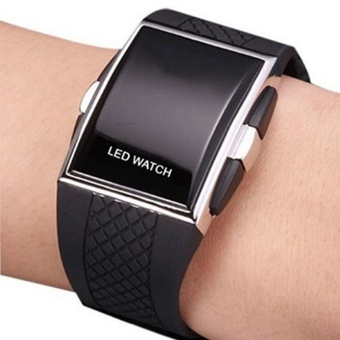 New Fashion Hot Korean Personality Leisure Mens Womens Unisex White Black LED Digital Sports Wrist Watch - intl  