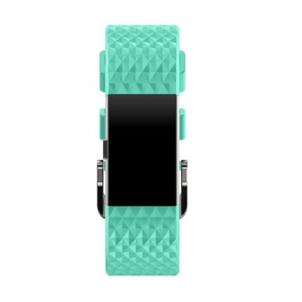 New Fashion Sports Silicone Bracelet Strap Band + HD Film For Fitbit Charge 2 MG - intl  