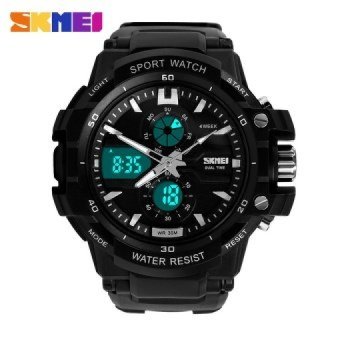 New S Shock Fashion Watches Men Sports Watches 2 Time Zone DigitalQuartz electronic LED dive Military wristwatches - intl  