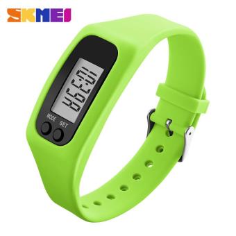 New SKMEI 1207 Women's Sports Watches Pedometer Calorie Sport Mileage Digital Watch Colorful Silicone Strap Fashion Wristwatches - Green - intl  