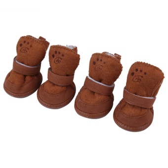 Gambar nonvoful 4 Packz Dog Shoes Winter Anti Skid Cotton Warm Shoes ForSmall Dogs  Kaiki (M)   intl