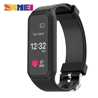 NSW SKMEI Men Women Smart Watches Heart Rate Sleep Moniter Band Calorie Pedometer Chronograph Digital Wristwatches Relogio L38I Black - intl  