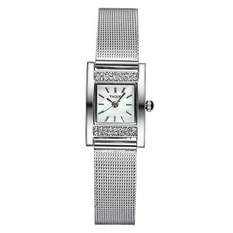 oanda YAQIN Yaqin brand watches female belt fashion square diamond dial watches  