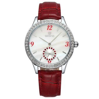 oxoqo SKONE brand 2015 new diamond watches independent fashion lady watches a small dial on behalf of (Red)  