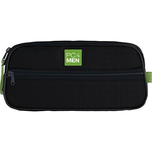 PC4Men Esensial Travel Toiletry Bag untuk Pria, Nylon DOPP Kit, Perawatan dan Perlengkapan Mandi Organizer, Multi Kompartemen untuk Aksesoris Cukur dan Barang Pribadi, Dark Blue-Intl