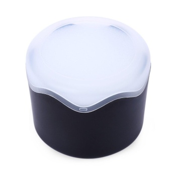 Plastic Candy Color Watch Box with Transparent Lid (Black) - intl  
