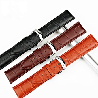 Premium Bamboo Joint Calfskin Leather Watch Band Strap - Light Brown / Width 24mm - intl  