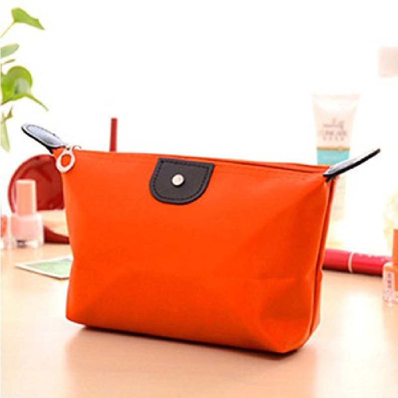 Prime Tas Kosmetik Mini - Cosmetic Bag Pouch Purse Tempat Dompet Kosmetik - Orange