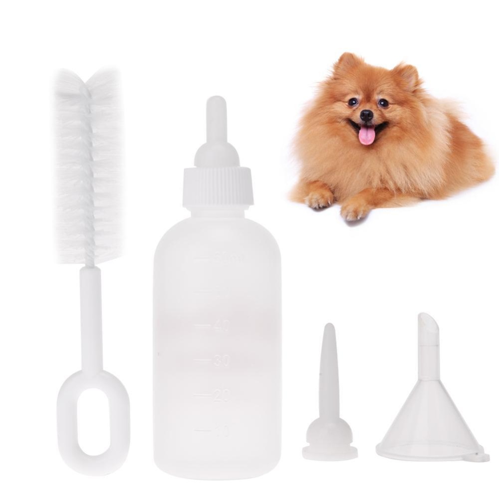 Puppy Kitten Botol Feeding Botol Anjing Peliharaan Kucing Baby Keperawatan Air Susu Feeder .