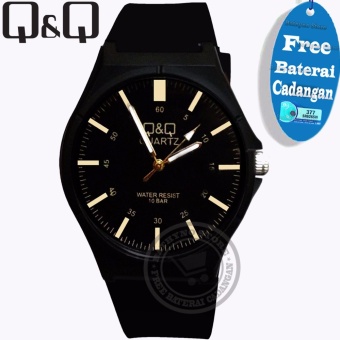 Q&Q Watch - Jam tangan pria - strap rubber - analog  