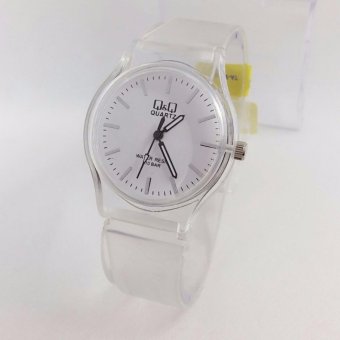 Q&Q Watch - Jam Tangan Wanita - Rubber Strap - Transparan Design - VQ86J027