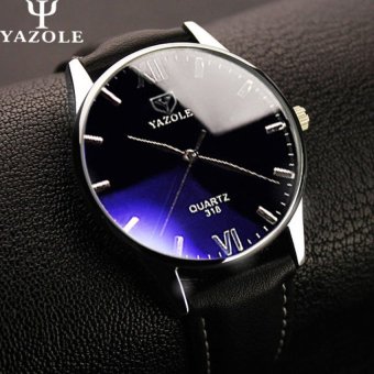Quartz Watch Men YAZOLE Brand Luxury Famous Wristwatches Male ClockLeather Wrist Watch Business Fashion Casual Dress Watches(Not Specified)(OVERSEAS) - intl  