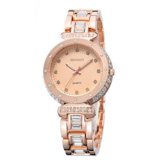 quzhuo Brand watches factory wholesale diamond watches Taobao Ladies Watch Qin Wei hot fashion watch table student (Gold)  