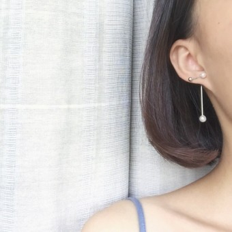 R341 fashion wanita ayat yang sama Korea anting-anting mutiara anting-anting