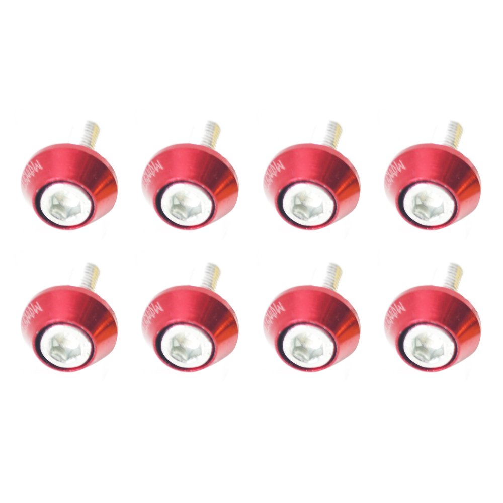 RajaMotor Baut L Variasi Ring Almunium 6mm Warna-2 Set - Merah