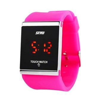 S & F Skmei 0983AT Fashionable Unisex 3ATM Water Resistant LED Digital Couples Jelly Touch Screen Wrist Watch  