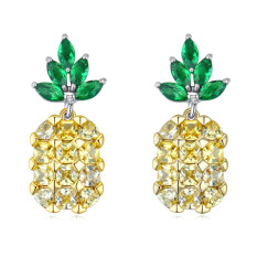 S925 kepribadian Hong jarum style ayat yang sama anting-anting anting