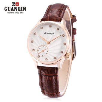S&L GUANQIN GS19052 Female Quartz Watch (Brown) - intl  