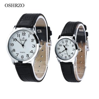 S&L OSHRZO os8039p1 Couple Quartz Leather Band Watch - intl  