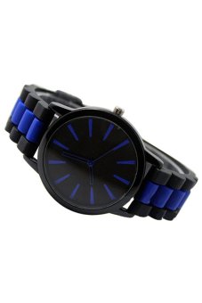 Sanwood® Unisex Silicone Band Jelly Gel Quartz Sports Wrist Watch Dark Blue  