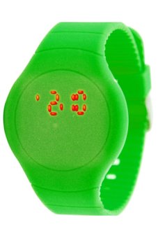 Sanwood® Unisex Ultra-thin Sport Touch LED Digital Bracelet Wrist Watch Green  