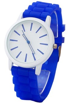 Sanwood® Women's Silicone Rubber Sports Quartz Wrist Watch Blue  